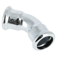 BONFIX press C-staal bocht 45 graden 15mm FF