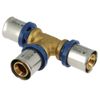 Image of Bonfix Alu-Press tee fitting 20 x 20 x 20 mm brass