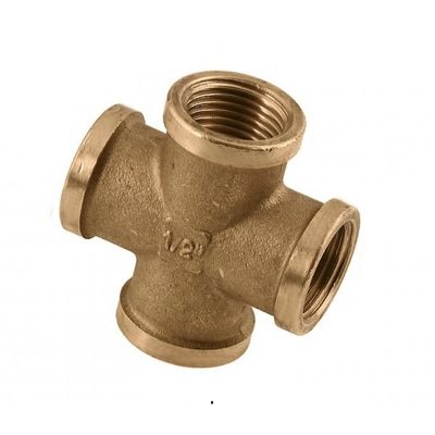 Photo of BONFIX brass threaded fitting cross 1inch RpRpRpRp
