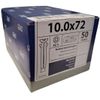 Afbeelding van QZ kozijnpluggen platkop 10.0 x 72 - 50 stuks