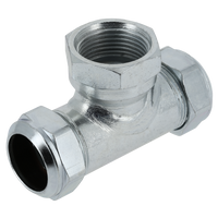 BONFIX C-staal knelfitting T-stuk binnendraad 22 x 3/4 inch x 22