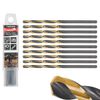 Afbeelding van Tvardy HSS Metaalboor 2.0 mm - Zwart-Goud TiN Gecoate Spiraalboor
