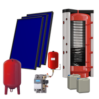 EnergyBy zonneboilerpakket 1000L hygieneboiler met 3x vlakkeplaat