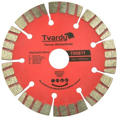 Tvardy premium diamantschijf 125 x 12 x 22.2mm - per stuk Foto van Tvardy premium diamantschijf 125 x 12 x 22.2mm - per stuk