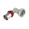 Image of BONFIX Alu-press brass elbow tin plated fitting 2-piece euroconus coupling 16mm x 1/2inch FRp
