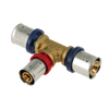 Image of Bonfix Alu-press brass press fitting Tee reduced 20 x 16 x 20mm FFF