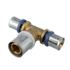 Image of Bonfix Alu-pers brass press fitting Tee reduced 20mm x 25mm x 20mm FFF