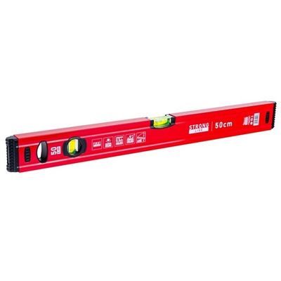 Foto van GEKO Aluminium Waterpas 500 mm | Sterke Magneet, 2 Libellen & Rubberen Eindkappen