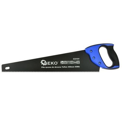 Foto van Geko Handzaag 450mm PTFE 65Mn - Ergonomische grip en roestbestendig