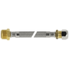 Afbeelding van BONFIX RVS flexibele aansluitleiding 35cm 3/8inch x 10mm buitendraad x knel