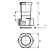 Afbeelding van Steelpres C-staal persfitting wartelkoppeling binnendraad 28 mm x 1 1/4 inch