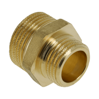 BONFIX messing draadfitting verloopnippel 1/2inch x 3/8inch RR