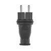 Afbeelding van Rubberen Stekker 230V – 16A – IP44 – Type E/F – Zwart