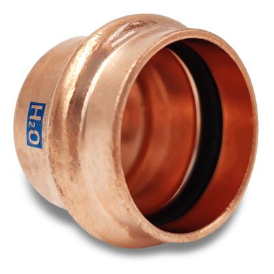 Foto van AesPRES Uniko koper persfitting eindkap eindkoppeling 15mm