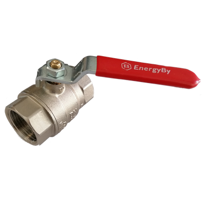 Photo of EnergyBy ball valve brass 2x internal thread 40bar - DN20 (3/4inch)