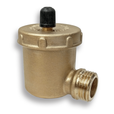 EnergyBy automatische ontluchter 1/2inch met zijaansluiting en handmatige functionaliteitscontrole Foto van EnergyBy automatische ontluchter 1/2inch met zijaansluiting en handmatige functionaliteitscontrole