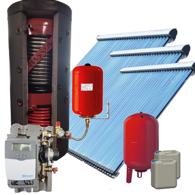 EnergyBy zonneboiler pakket 1000L buffervat met 3x 30 heatpipes platdak + 20m enkel solarleiding EnergyBy zonneboiler pakket 1000L buffervat met 3x 30 heatpipes platdak + 20m enkel solarleiding