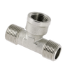 Image of BONFIX brass tinned threaded fitting Tee 3/8inch RRpR