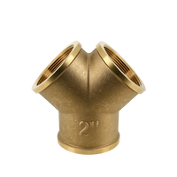 BONFIX brass threaded fitting Y-piece 2inch RpRpRp