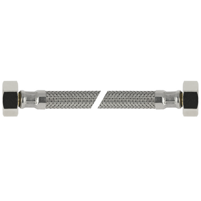 Foto van BONFIX RVS aansluitleiding flexibele slang 50cm 1/2inch x 3/8inch binnnendraad