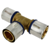 Image of Bonfix Alu-Press Tee Fitting 40 x 40 x 40 mm Brass