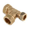 Afbeelding van BONFIX messing knelfitting T-stuk verlopend 28mm x 28mm x 15mm FFF
