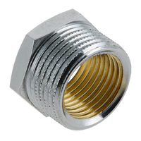 BONFIX messing verchroomd draadfitting verloopring 3/4inch x 1/2inch RRp