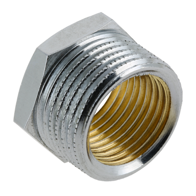 Foto van BONFIX messing verchroomd draadfitting verloopring 3/4inch x 1/2inch RRp