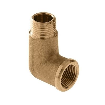 Foto van BONFIX messing draadfitting bocht 90 graden 1 1/4inch RRp