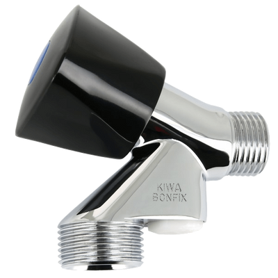 BONFIX 70487 Beluchterkraan met keerklep en zwarte knop 1/2inch x 3/4inch RR
