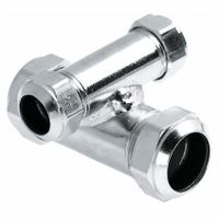 BONFIX C-staal knelfitting passeer kruisstuk 22 x 15 x 15 x15 mm