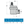 Afbeelding van EnergyBy automatische ontluchter met zijaansluiting 1/2inch (compact)