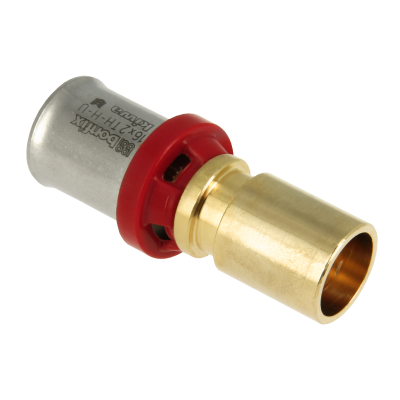 Foto van BONFIX Alu-pers messing persfitting insteekkoppeling verloop 16mm x 15mm