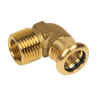 Image of BONFIX press red copper silicium elbow male thread 28mm x 1inch FR
