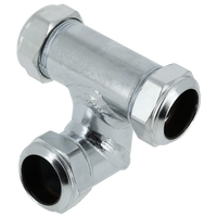 BONFIX C-staal knelfitting passeer T-stuk 28 x 28 x 28 mm