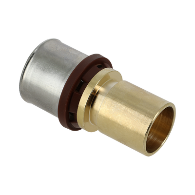 Foto van BONFIX Alu-pers - messing perskoppeling - insteekkoppeling insteekverloop 32mm x 28mm MF