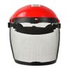 Afbeelding van Hoofdbescherming met Stalen Gaas Face Shield Vizier - Veilige en Comfortabele Gezichtsbescherming