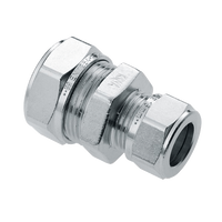 BONFIX messing vernikkeld knelfitting verloop 15mm x 10mm FF