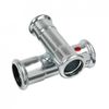 Image of BONFIX press fitting galvanized steel cross-over coupling 22mm x 15mm FFFF