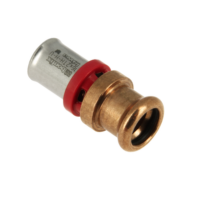 Photo of Bonfix Alu-press brass fitting straight reduced 16mm x 15mm FF