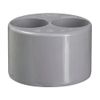 Afbeelding van Martens PVC 110mm x 40mm x 40mm dubbele verloopring inwendig grijs