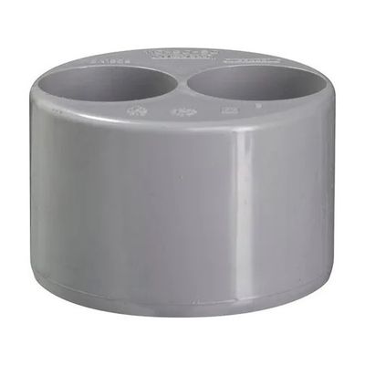 Foto van Martens PVC 110mm x 40mm x 40mm dubbele verloopring inwendig grijs
