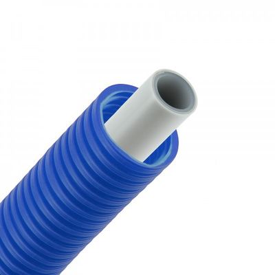 Foto van BONFIX Alu-pers - meerlagenbuis 20mm x 2mm met mantel blauw - rol 50m