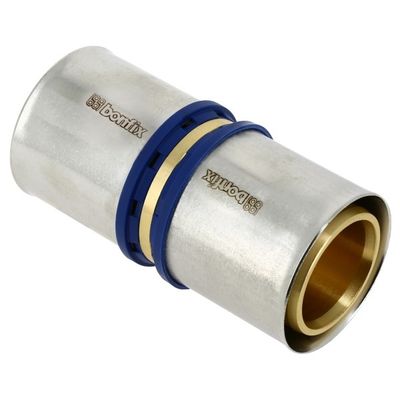 Photo of Bonfix Alu-Press Straight Coupling 50 mm – Brass Press Fitting for PEX-AL-PEX Pipe