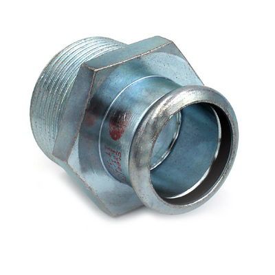 Photo of Steelpres carbon steel M press fitting male adapter 54mm x 2inch FR