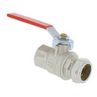 BONFIX brass ball valve compression 3/4inch x 22mm FRp