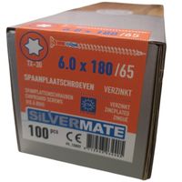 Silvermate chipboard screws 6.0 x 180 partial thread - 100 pcs