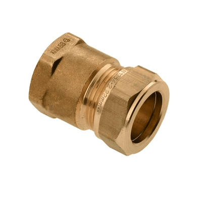 BONFIX messing knelfitting schroefbus lang binnendraad 15mm x 3/4inch FRp