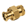 Image of BONFIX press fitting red copper 3-piece coupling 22mm x 1inch FRp