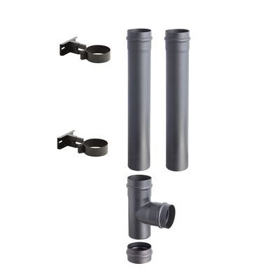 SPKP pellet 80 – pelletkachel rookkanaal set 3 zwart diameter Ø80mm SPKP pellet 80 – pelletkachel rookkanaal set 3 zwart diameter Ø80mm